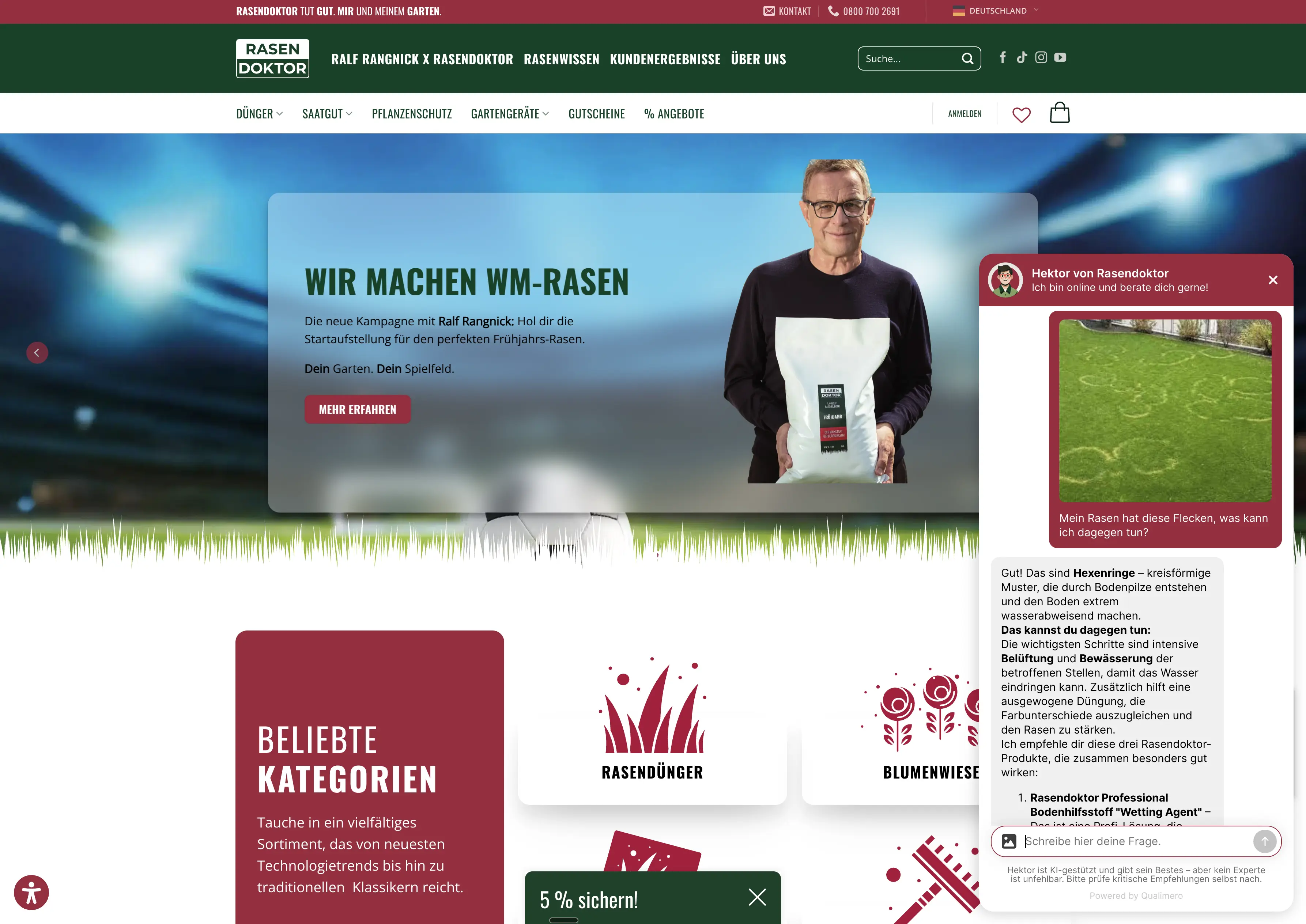 Hektor live als Webchat auf rasendoktor.de