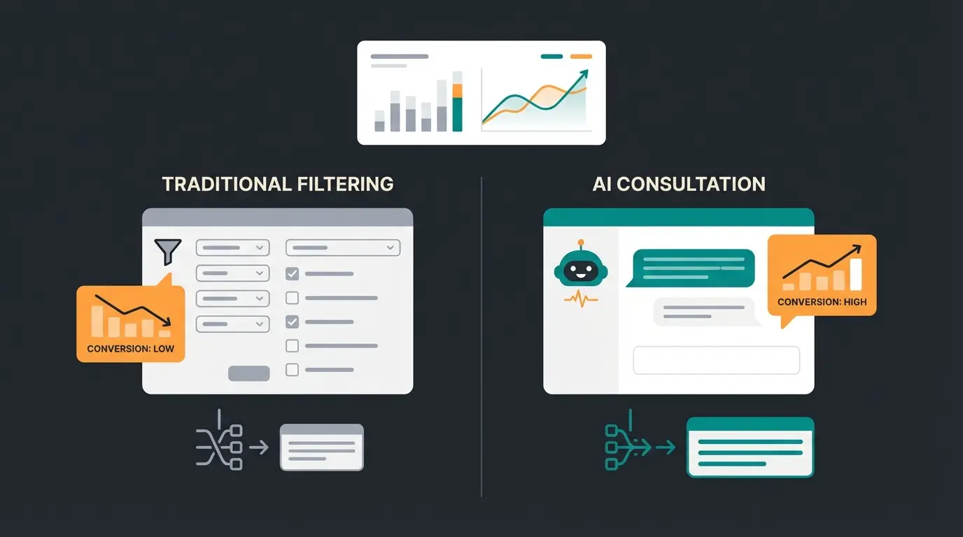 A/B-Testing-Dashboard für KI-Produktberatung im Magento Shop
