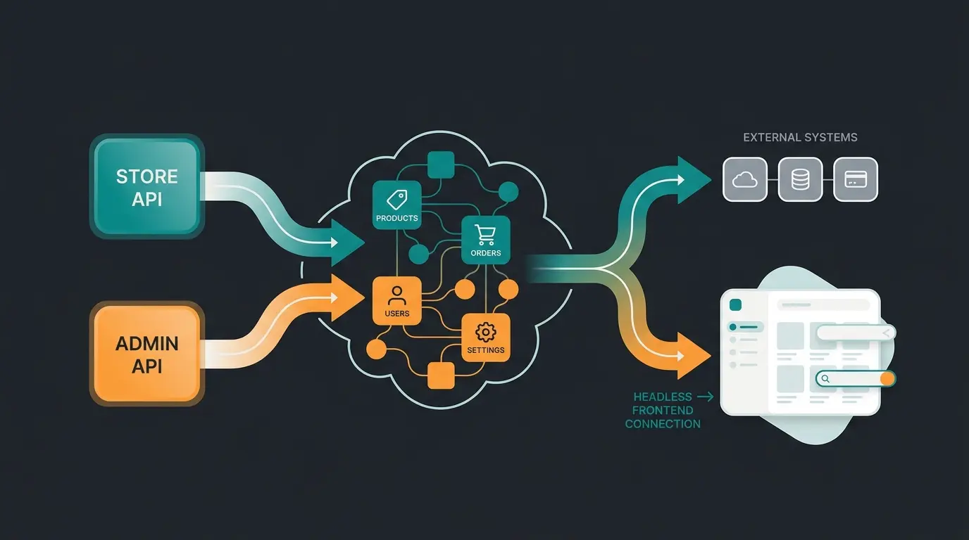 Shopware Cloud API-Architektur: Store API und Admin API im Zusammenspiel mit externen Systemen