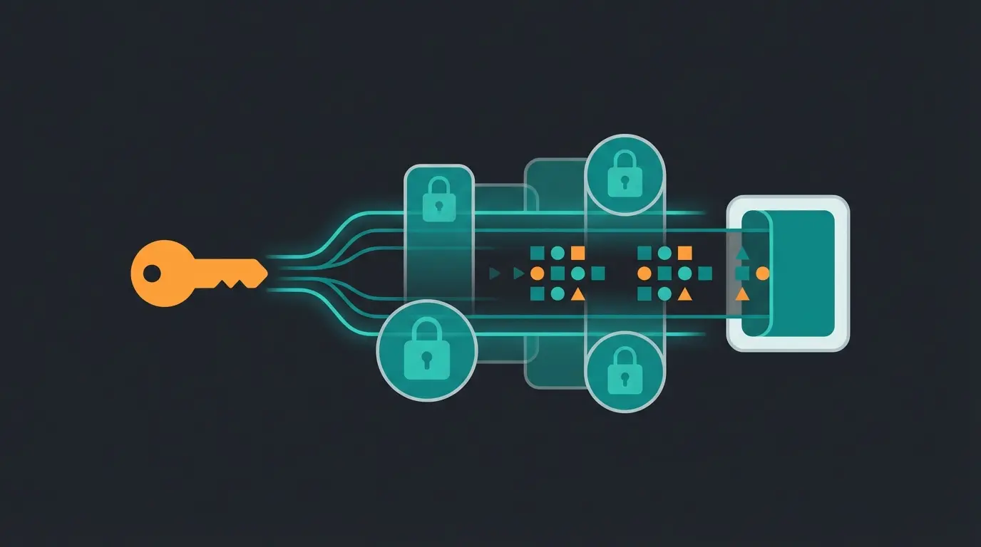 Illustration of the Shopify GraphQL authentication process with access token and secure API endpoint