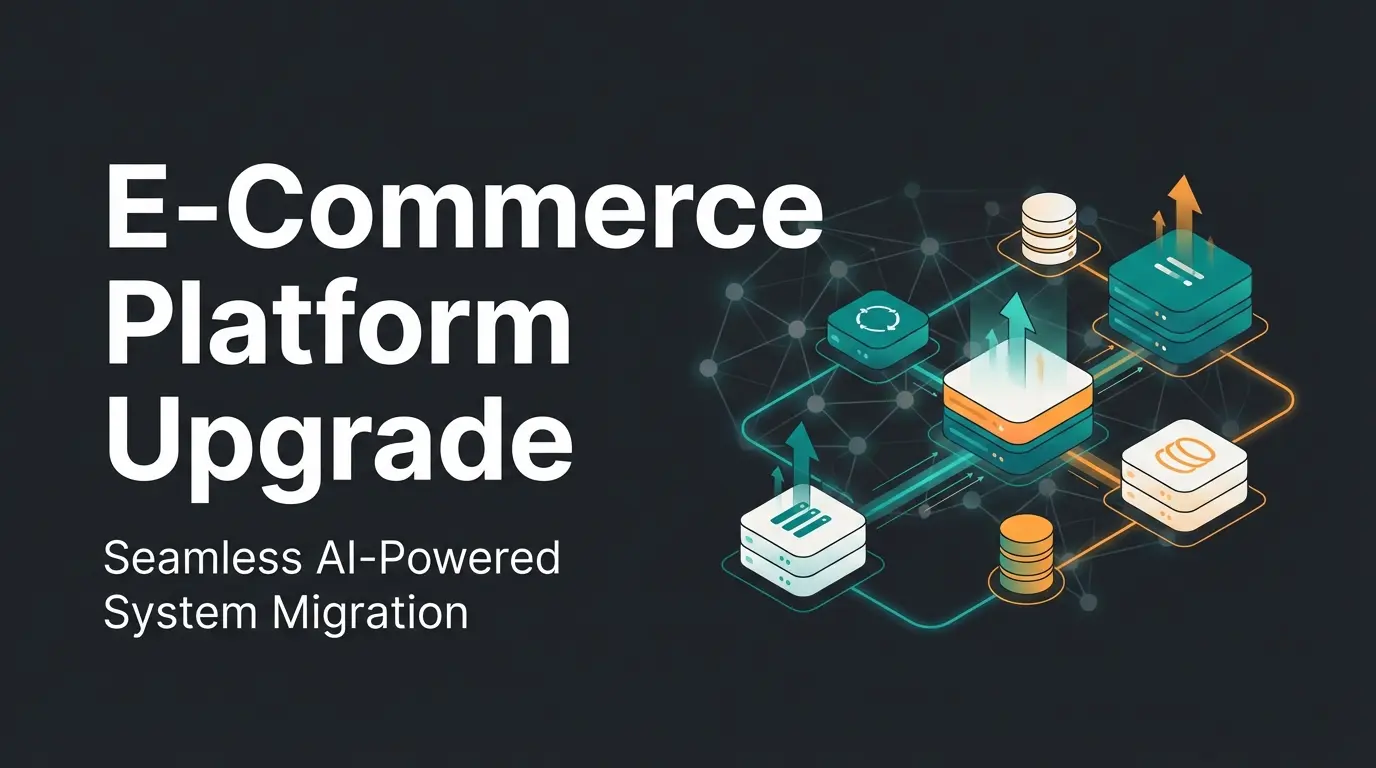 Magento 2 upgrade process visualization with server components and AI integration elements