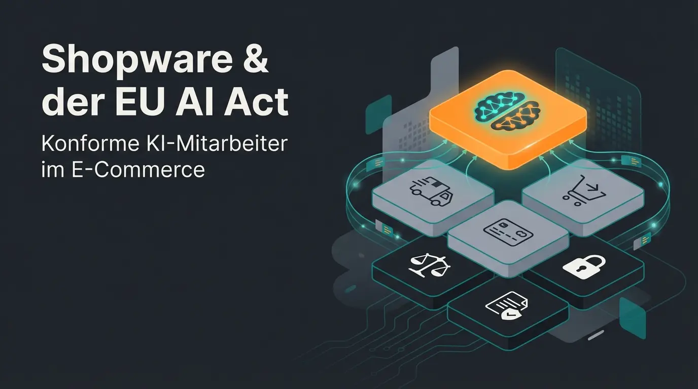 Shopware Must Have Plugins 2025 Übersicht mit Symbolen für Payment, Logistik und KI-Beratung