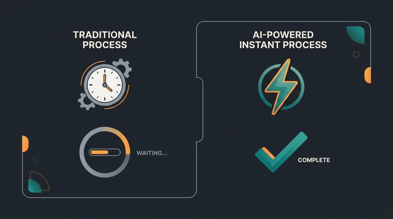 Vergleich traditioneller vs. KI-gestützter Angebotsprozess