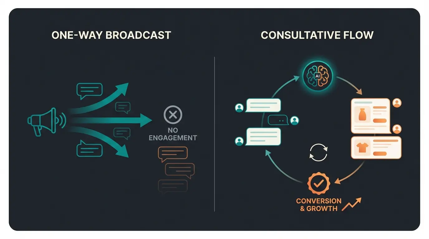 Anatomy of perfect WhatsApp newsletter comparison infographic