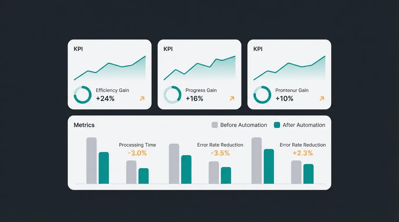 Dashboard showing Shopware support automation metrics including automation rate, response time, and customer satisfaction scores