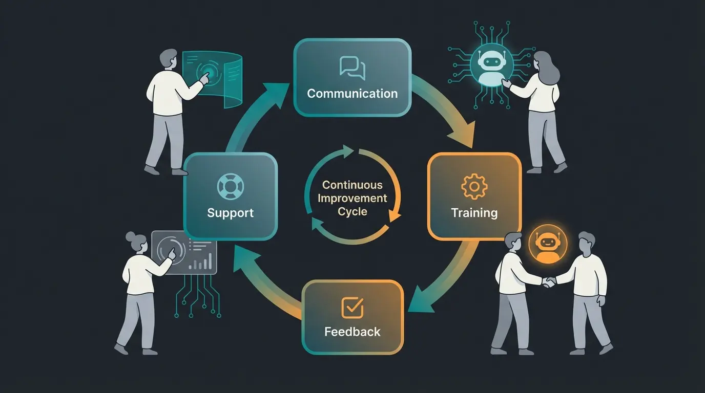 Change management framework for AI implementation in HR departments