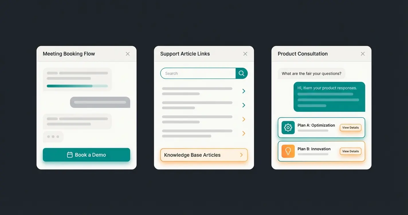 Vergleich der Chat-Interfaces von Drift und Intercom