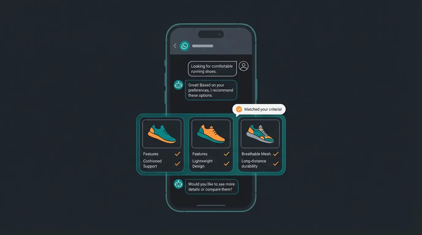 KI-Verkaufsberater im WhatsApp Chat bei der Produktberatung