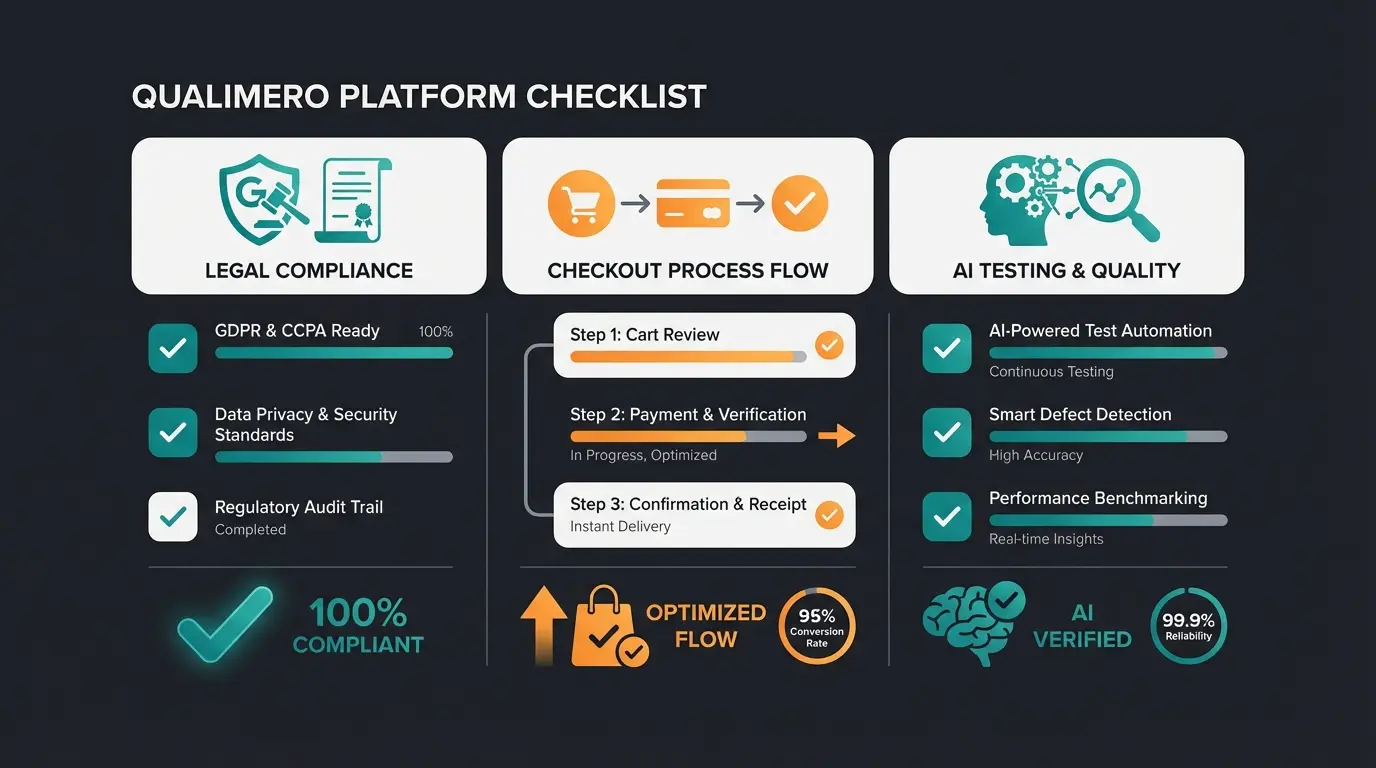 Go-live checklist infographic for Shopware DIY stores with AI integration