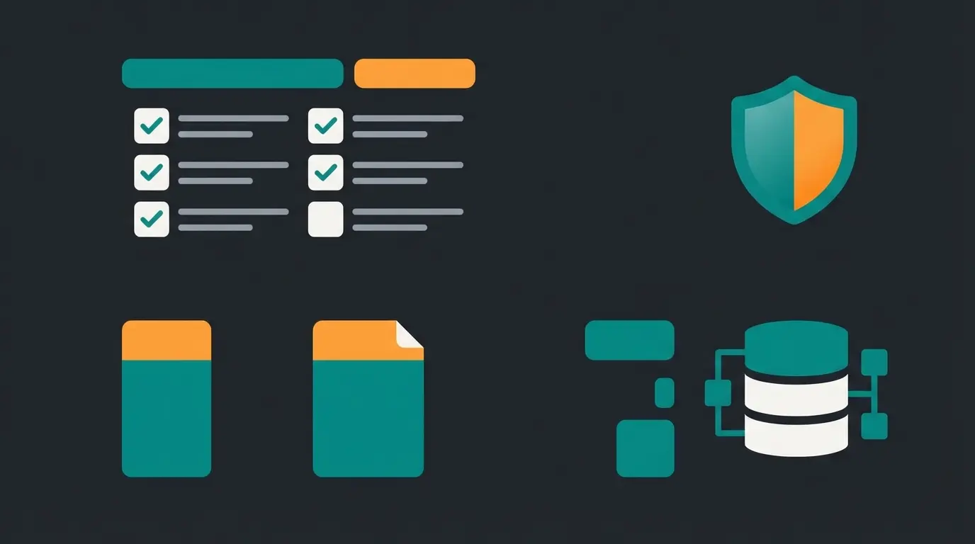 AI readiness checklist visualization with data quality and compliance elements