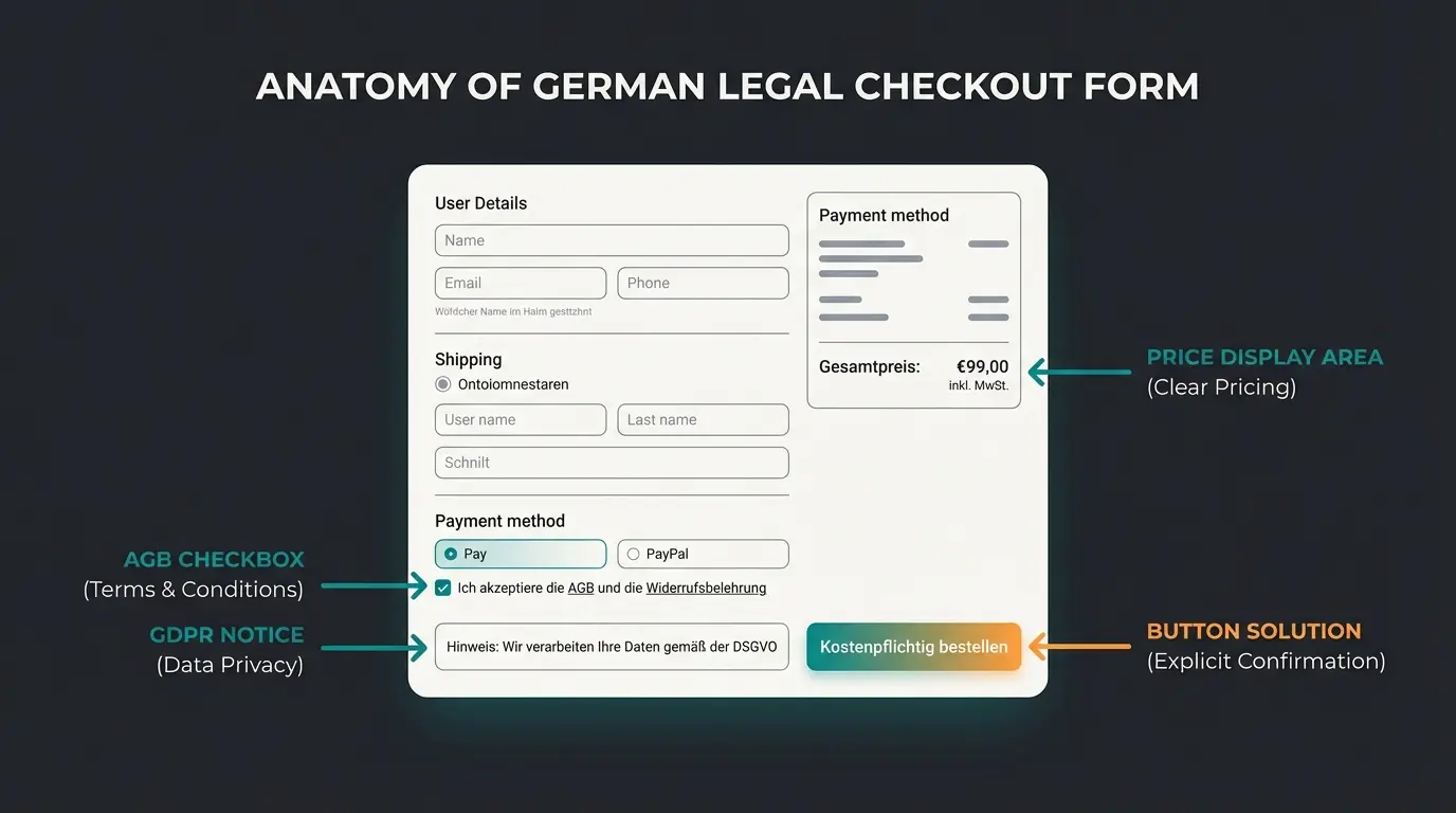 Anatomie eines rechtssicheren deutschen WooCommerce Checkouts