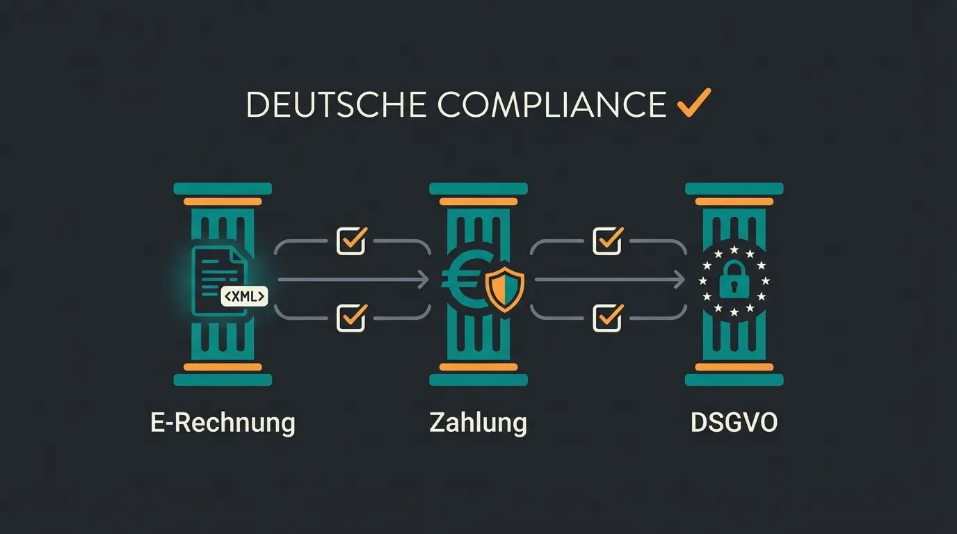 Deutsche B2B-Compliance Anforderungen für Magento Shops visualisiert