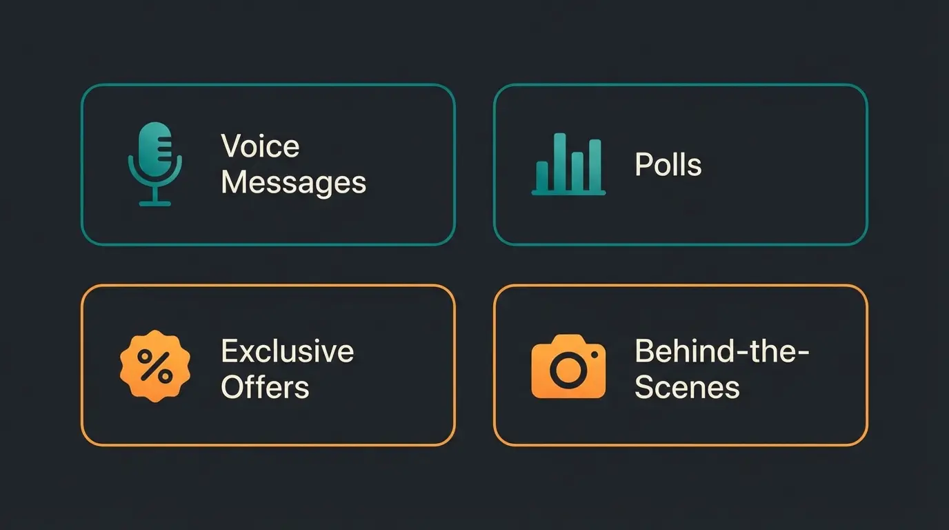 Content-Ideen für WhatsApp Business Kanal Marketing