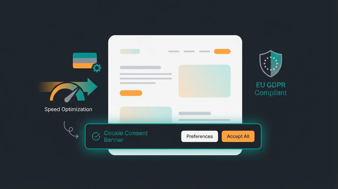 DSGVO-konformer Cookie-Banner optimiert für Shopify Speed und Core Web Vitals