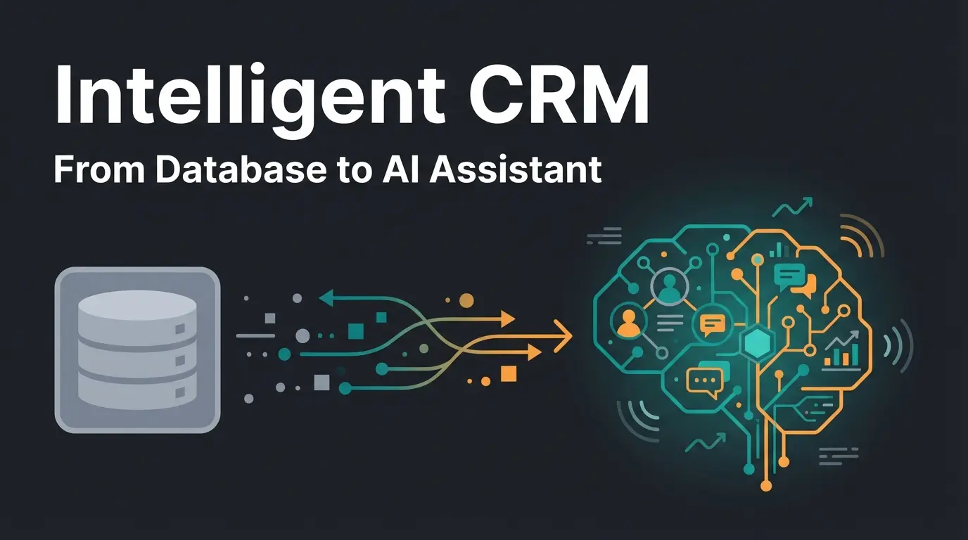Modern CRM software dashboard with AI consultation features and data visualization