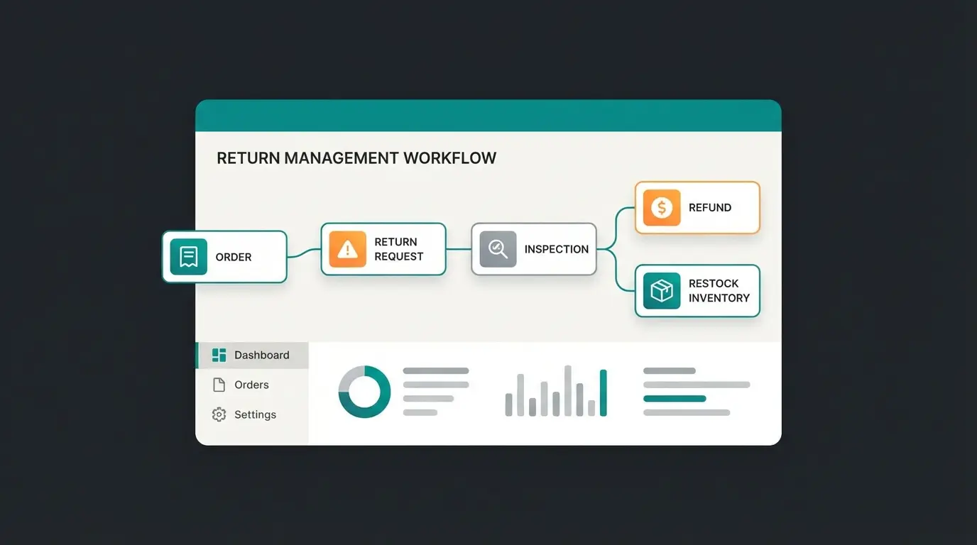Shopify Admin Dashboard für Reklamations- und Rückgabemanagement