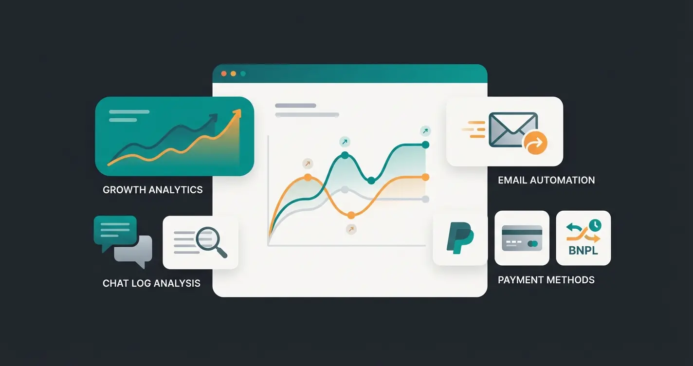 Dropshipping business scaling dashboard with analytics and growth metrics