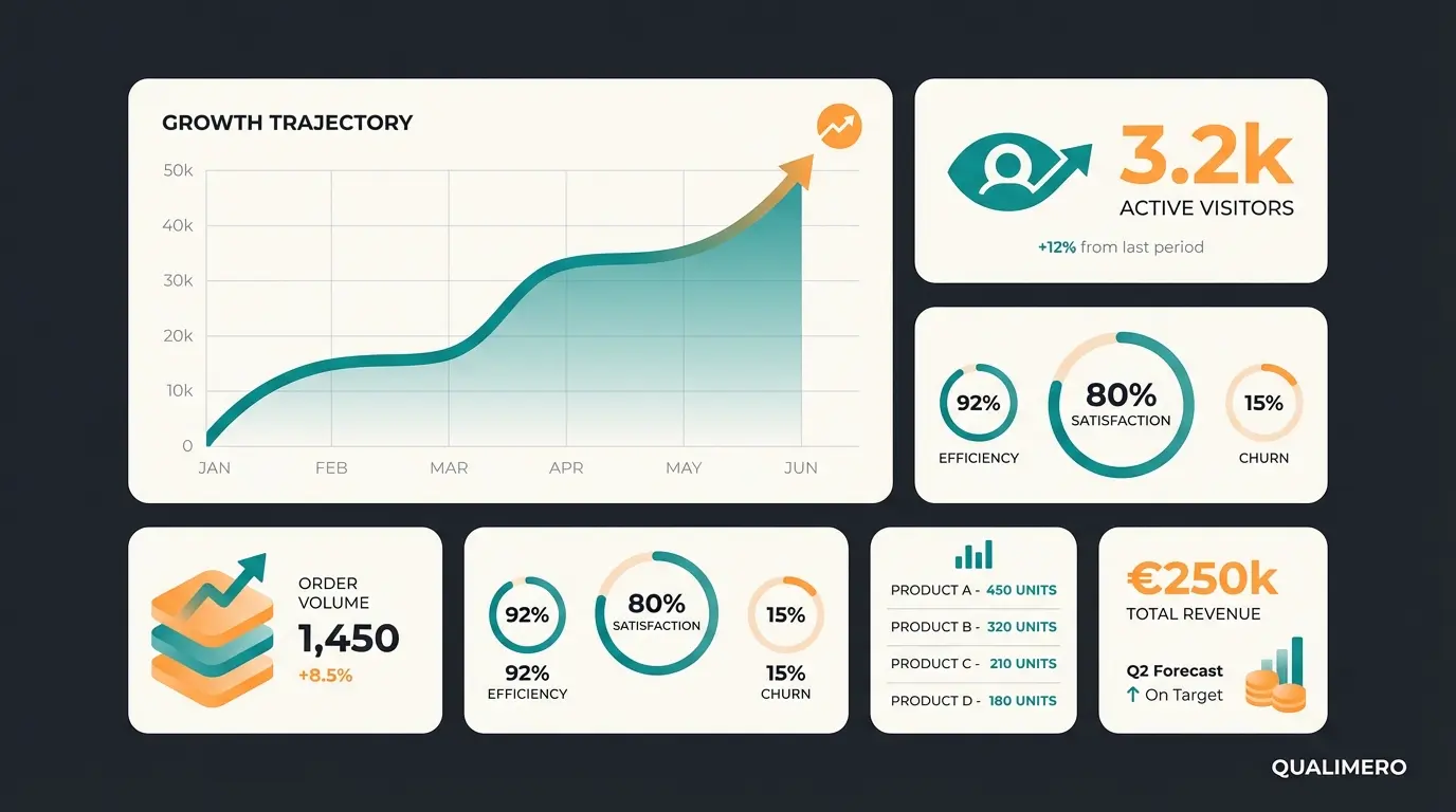 Shopware Admin Dashboard mit Umsatzkurve und Bestellübersicht