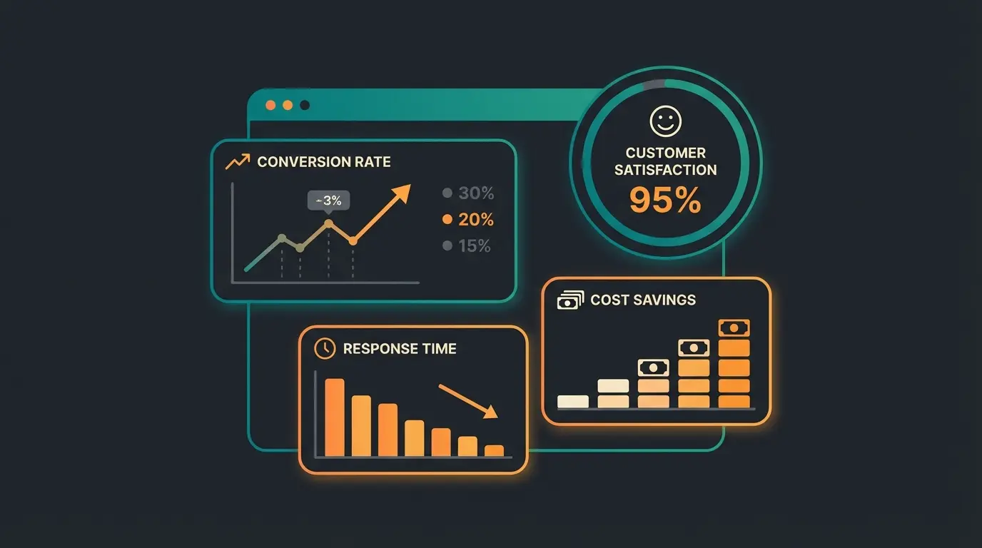 Dashboard zur KI Kundenservice Erfolgsmessung
