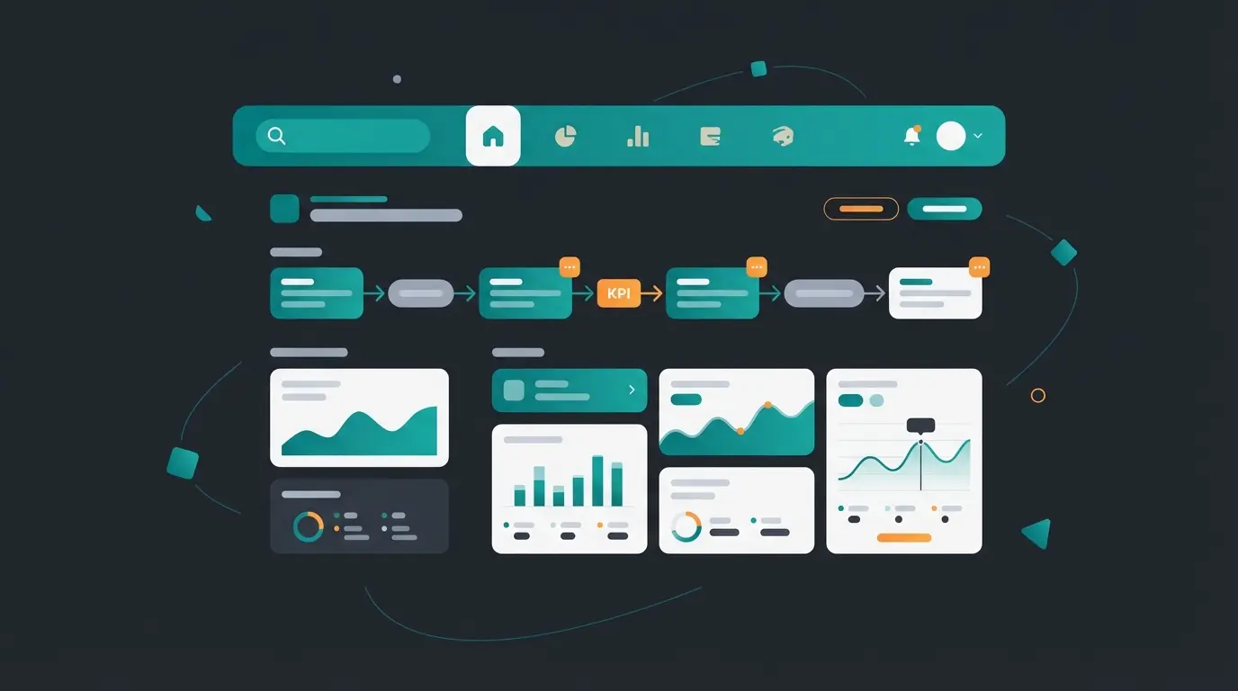 Xentral NextGen UI interface with smart search functionality
