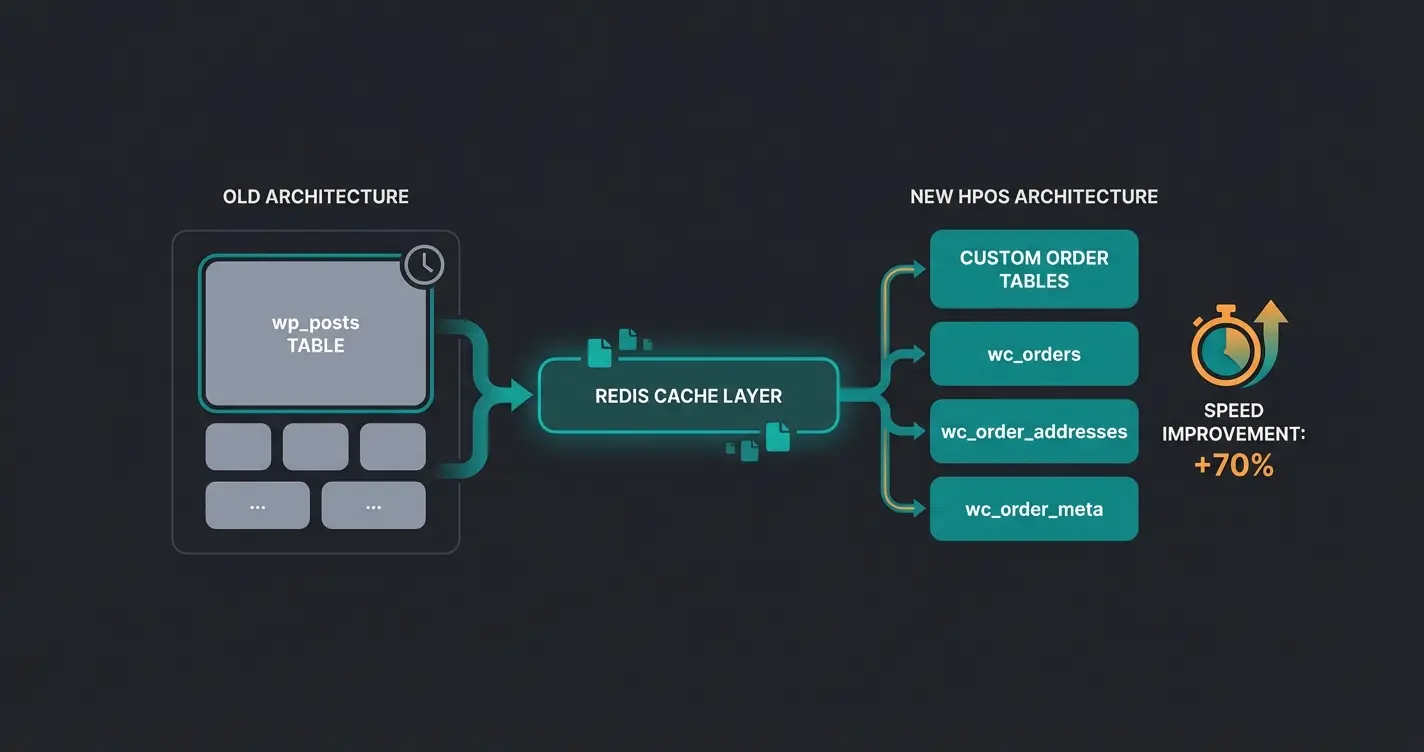 HPOS Datenbankstruktur für WooCommerce Performance-Optimierung