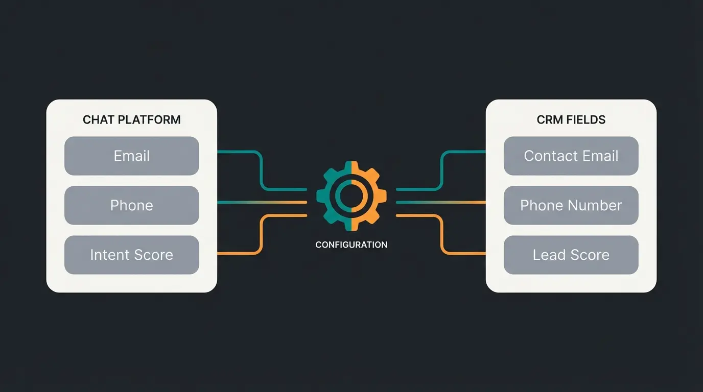 Field Mapping Übersicht für Intercom HubSpot Integration mit Custom Attributes