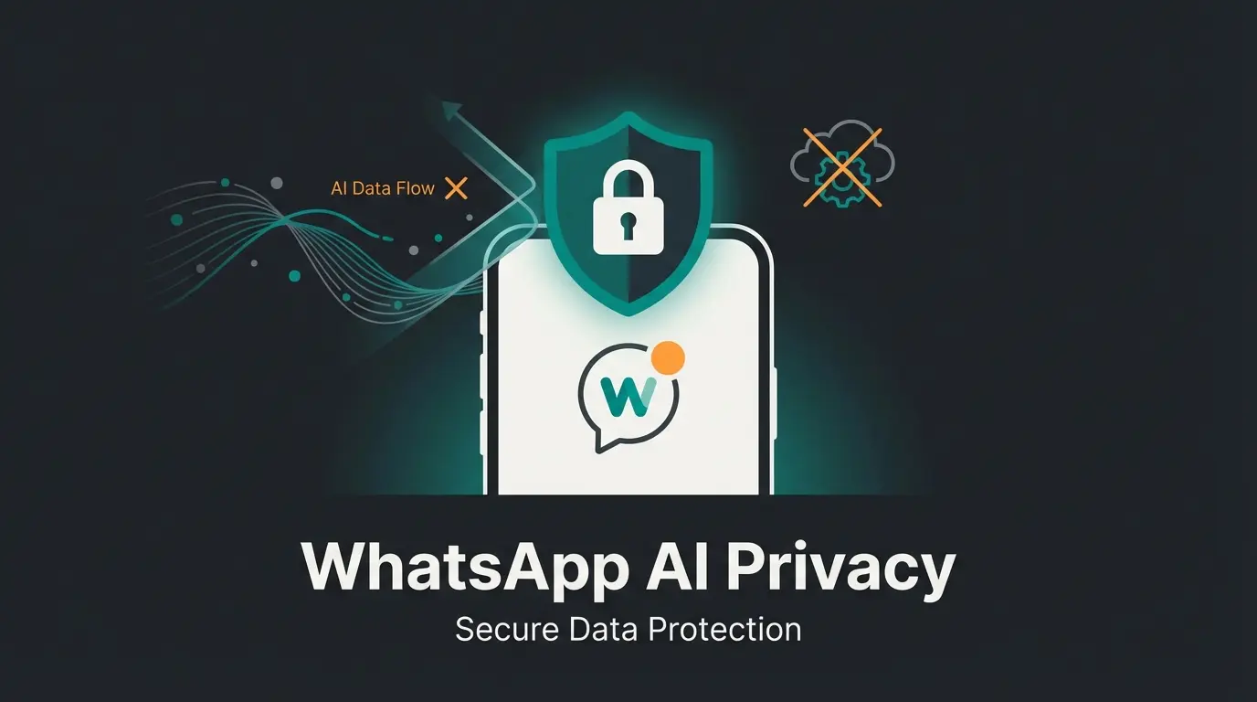 WhatsApp advanced chat privacy settings protecting messages from AI data collection