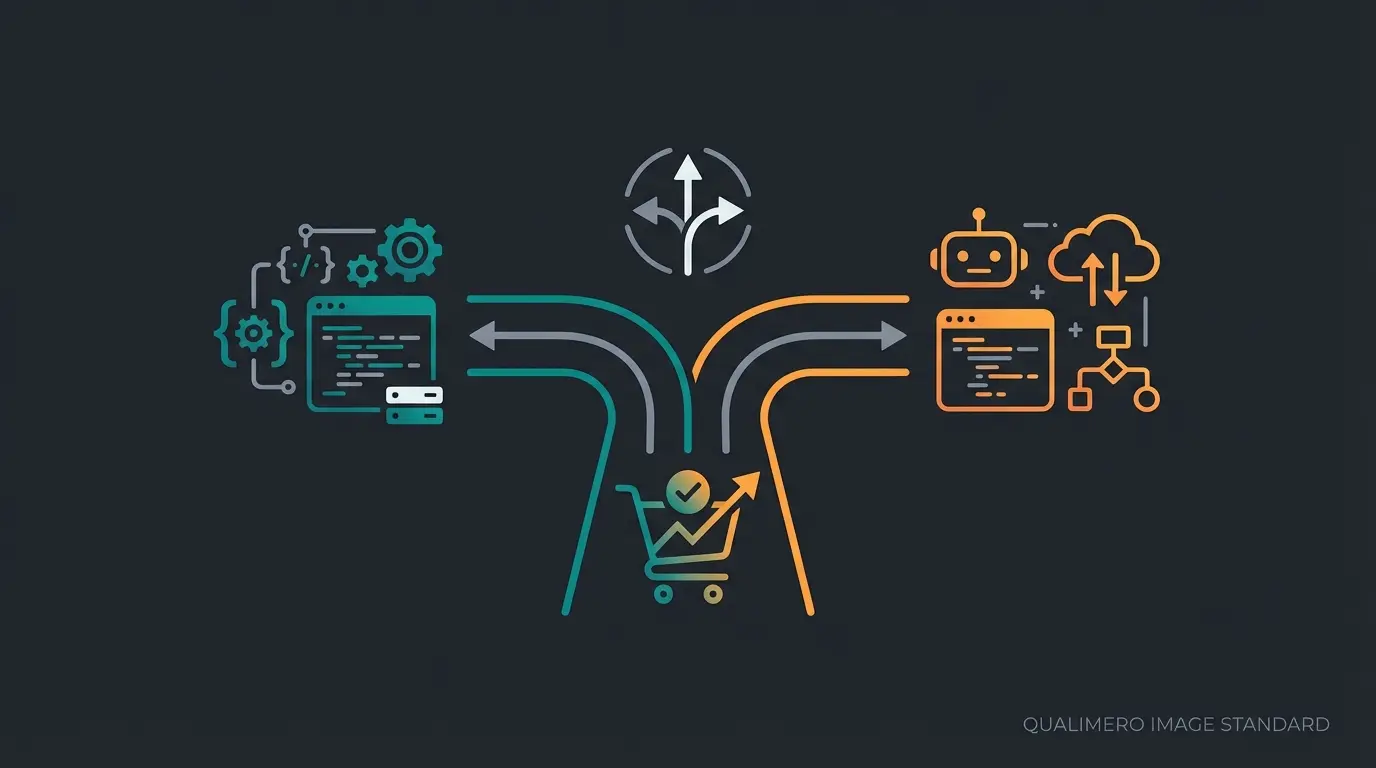 Strategische Entscheidung zwischen Custom Development und AI Integration für Shopware Shops