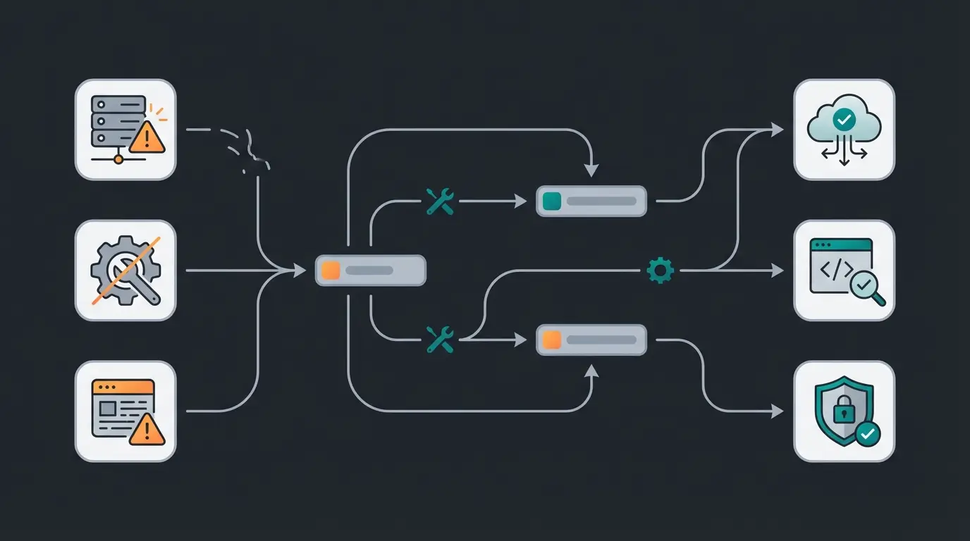 Troubleshooting flowchart for common Shopware caching issues