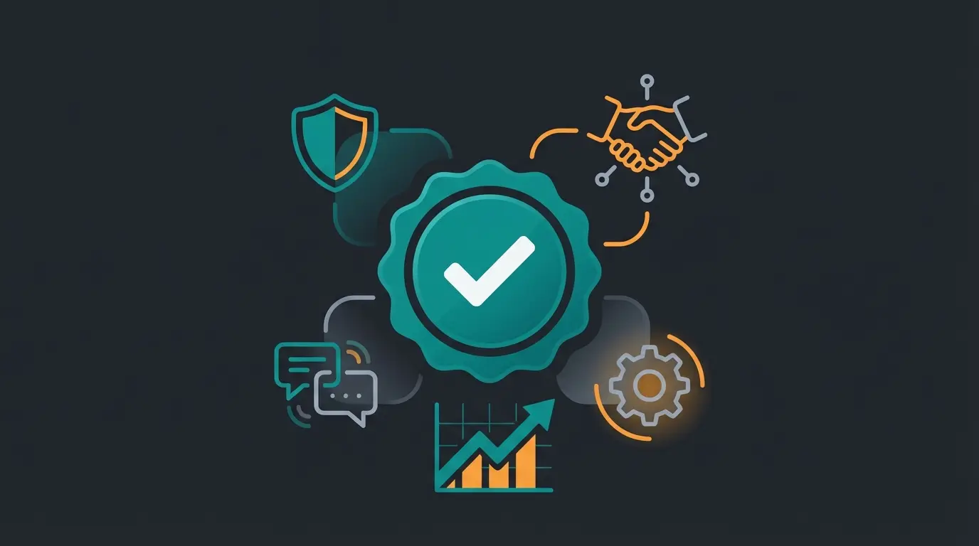 Erfolgreiche WhatsApp Kanal Verifizierung mit blauem Haken führt zu mehr Kundenvertrauen