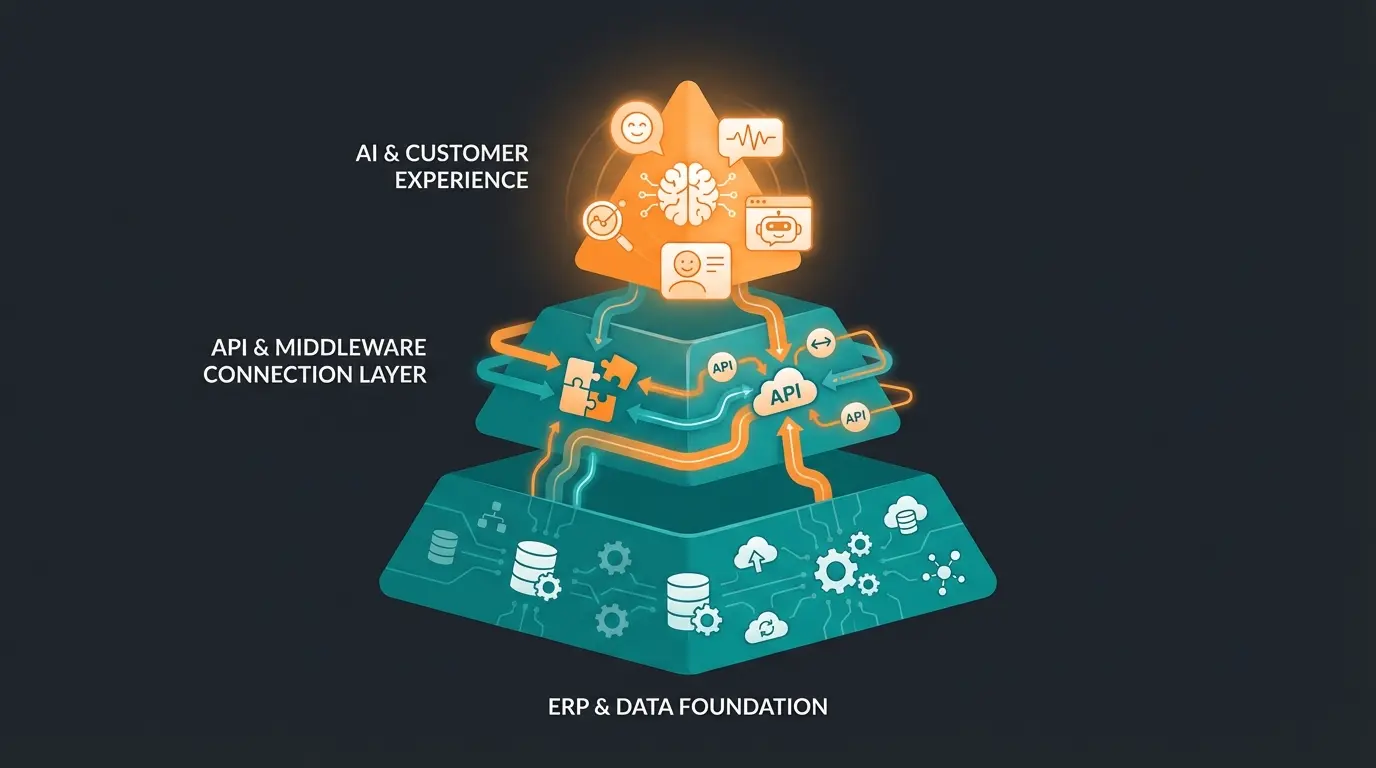 Die Intelligenz-Pyramide: ERP als Fundament, KI als Spitze