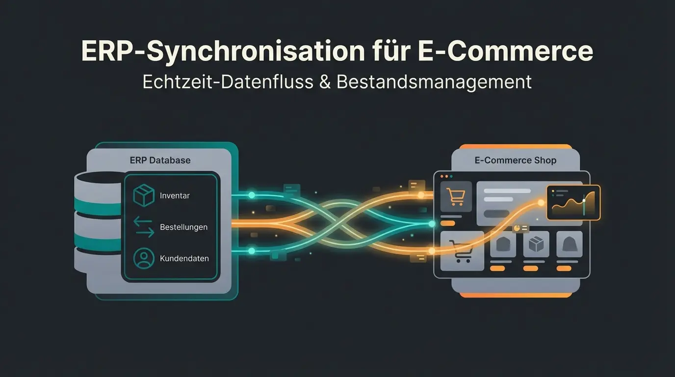 Magento ERP Integration Visualisierung mit vernetzten Systemen und Datenflüssen