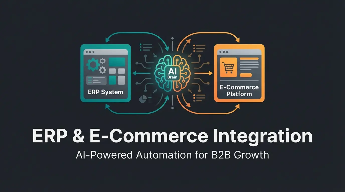 Shopware Microsoft Dynamics integration architecture with AI consultation layer for B2B e-commerce