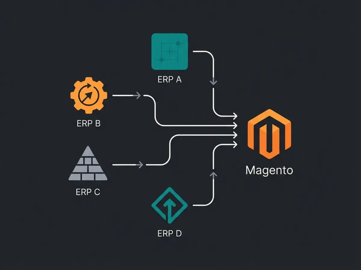 Vergleich verschiedener ERP-Systeme für Magento Integration