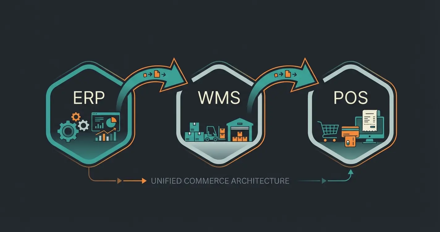 Pickware ecosystem showing ERP, WMS, and POS modules working together