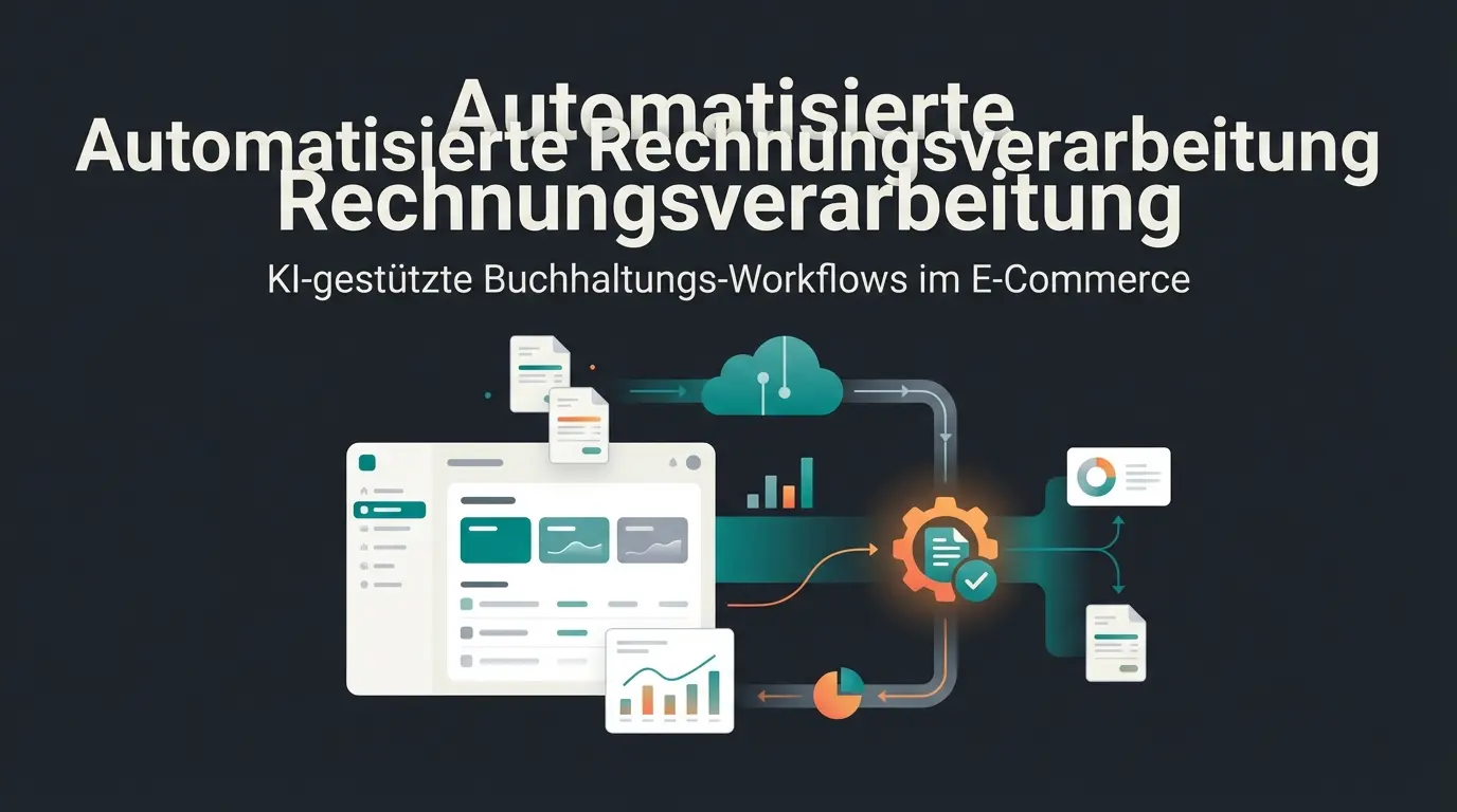 Moderne Finanzbuchhaltung Software Dashboard mit KI-gestützter Belegverarbeitung
