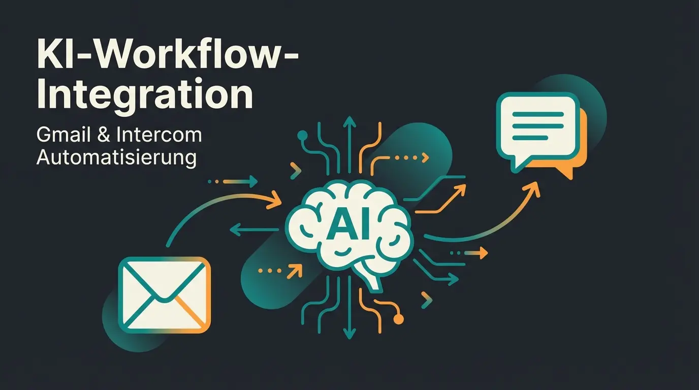 Intercom Gmail Integration mit KI-gestützter Produktberatung Workflow