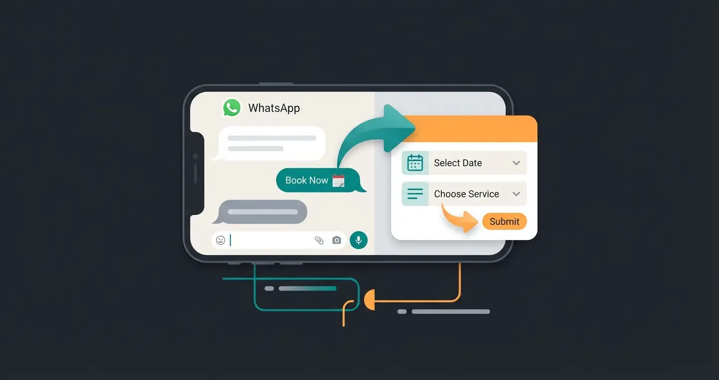 WhatsApp Flows ermöglichen interaktive Formulare und Buchungen direkt im Chat ohne Medienbruch
