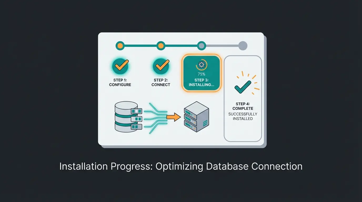 Shopware 6 installation wizard showing database configuration step