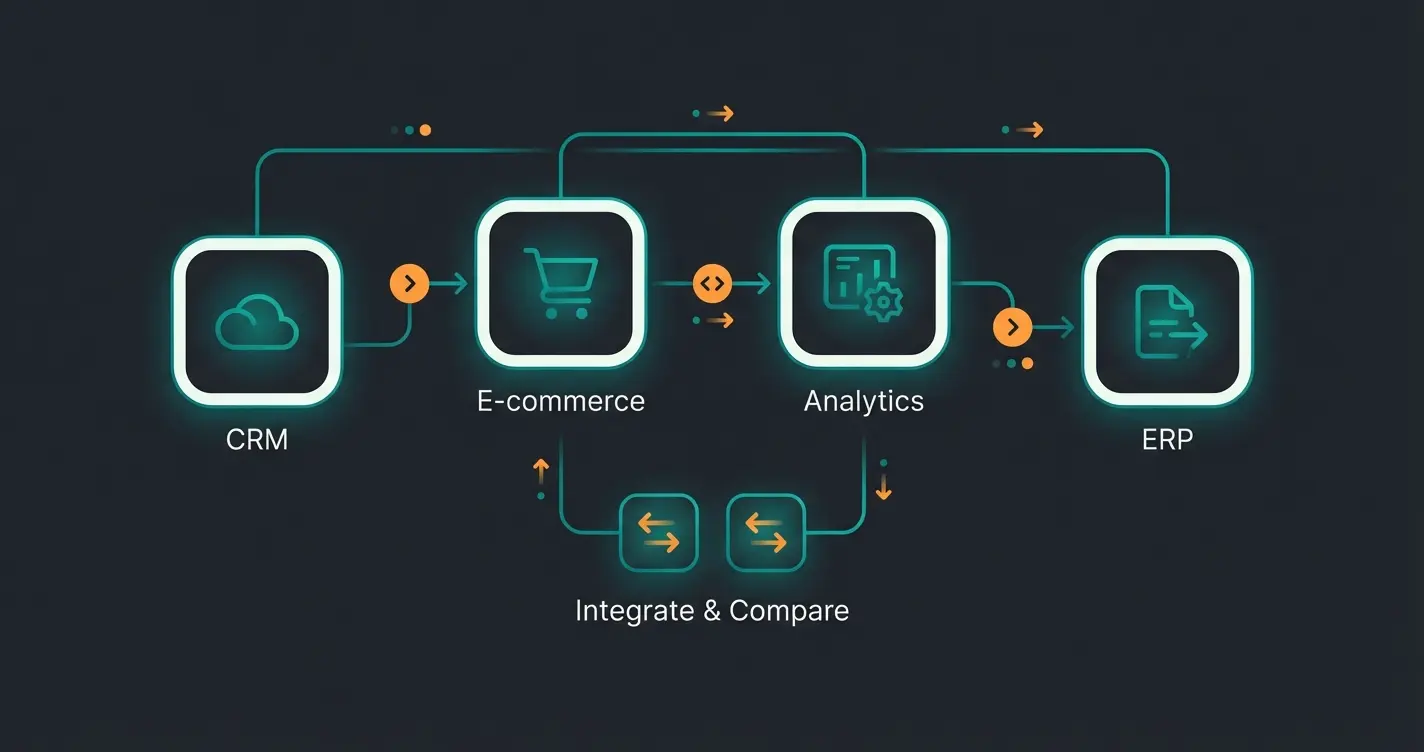Comparison of WooCommerce sevDesk integration options showing plugin features