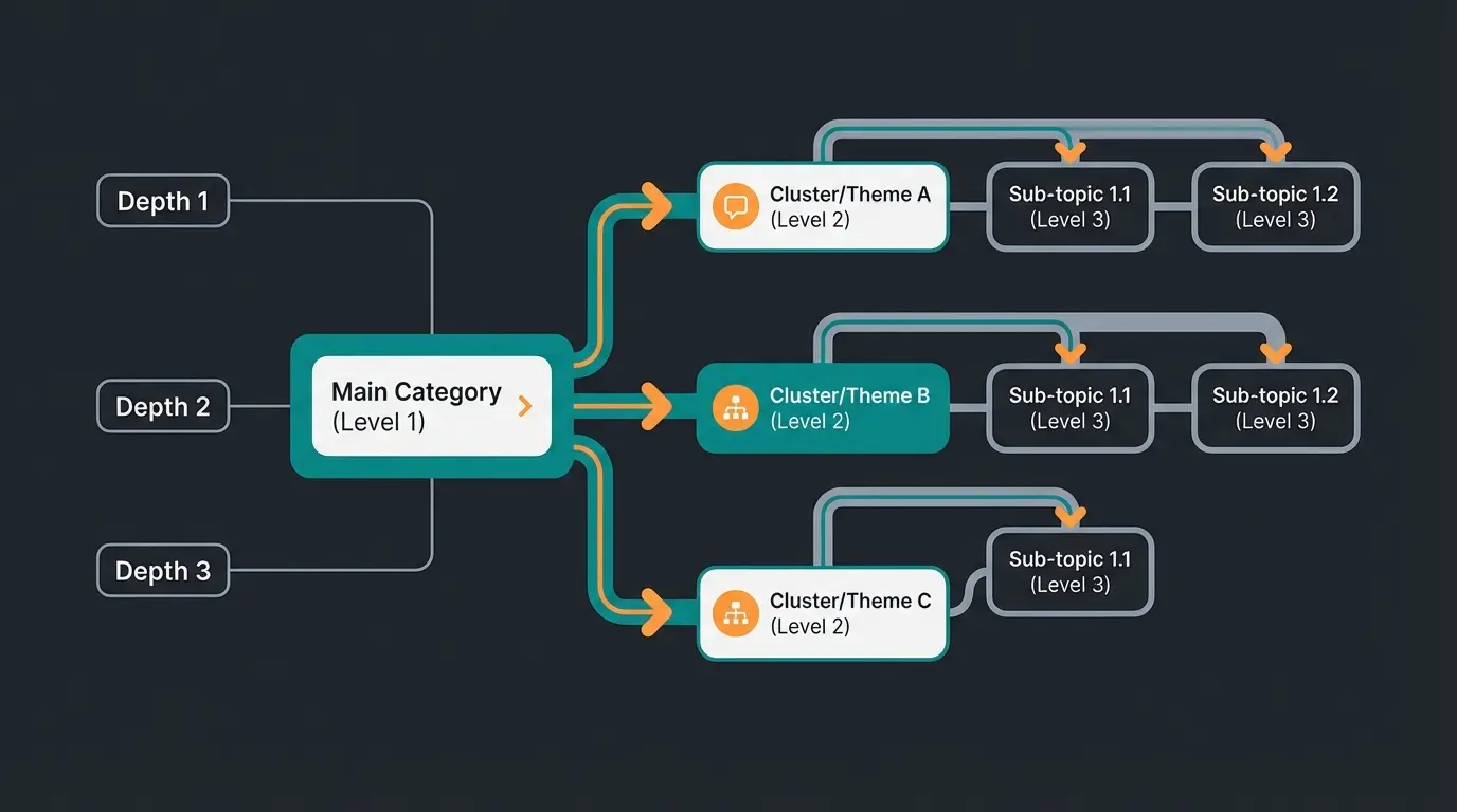 Infografik zur perfekten Shopware Kategoriestruktur mit Siloing