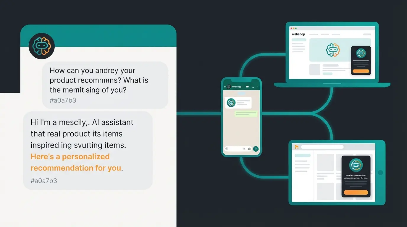 AI sales assistant providing personalized product consultation across multiple channels