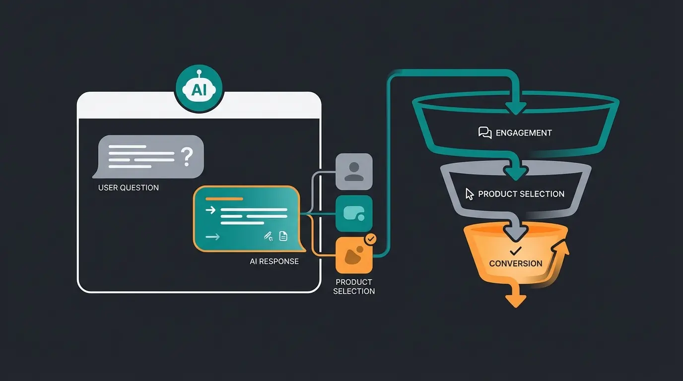 AI consultation interface helping customer choose the right digital product version