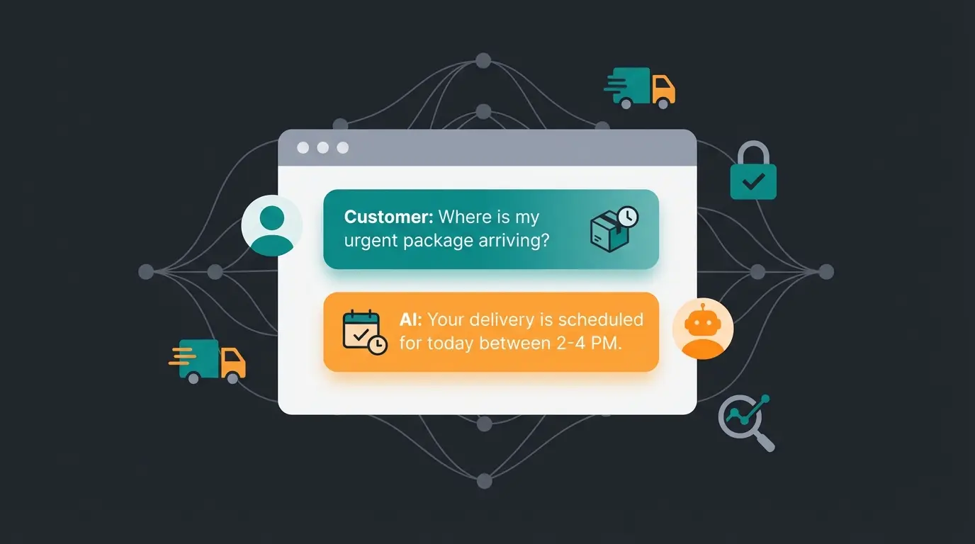 AI chatbot answering customer shipping questions in real-time on product page