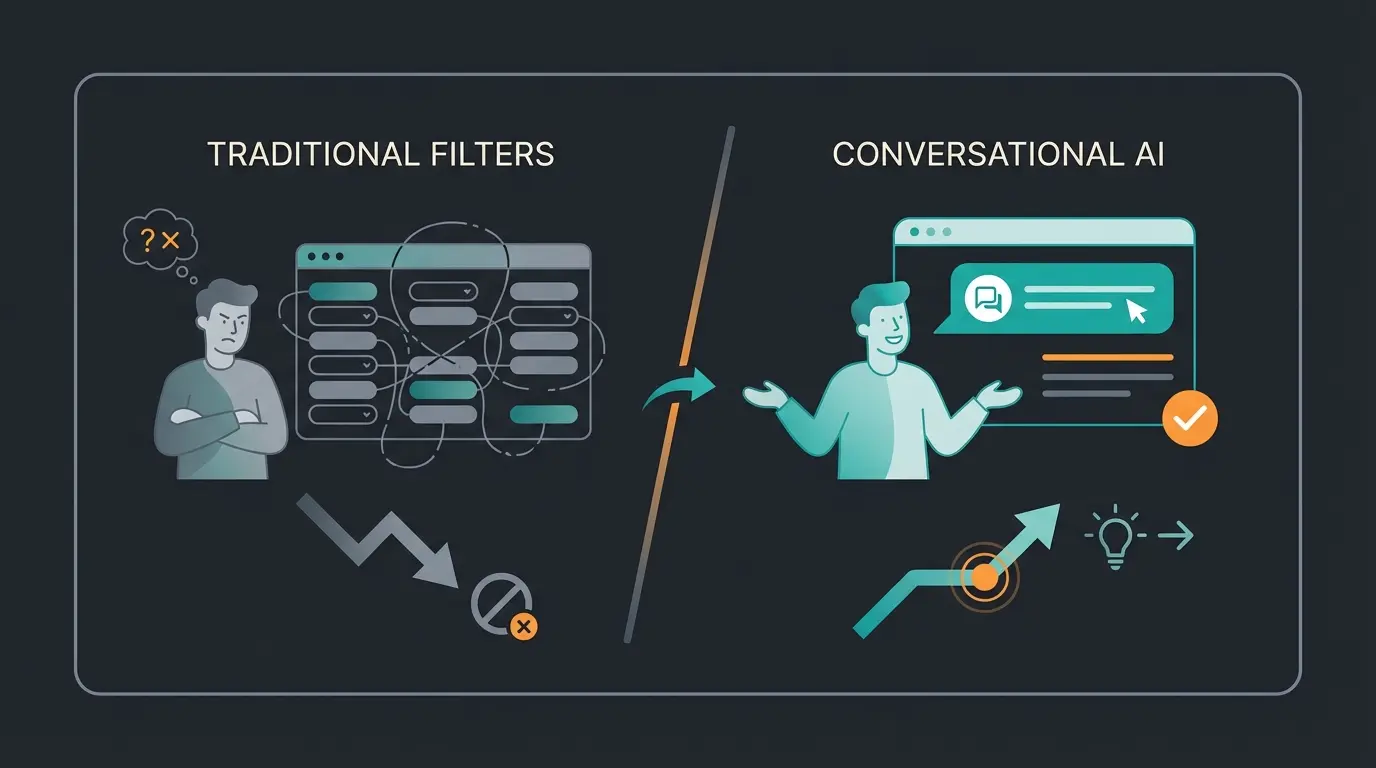 Vergleich statische Filter versus KI-Produktberatung für SEO