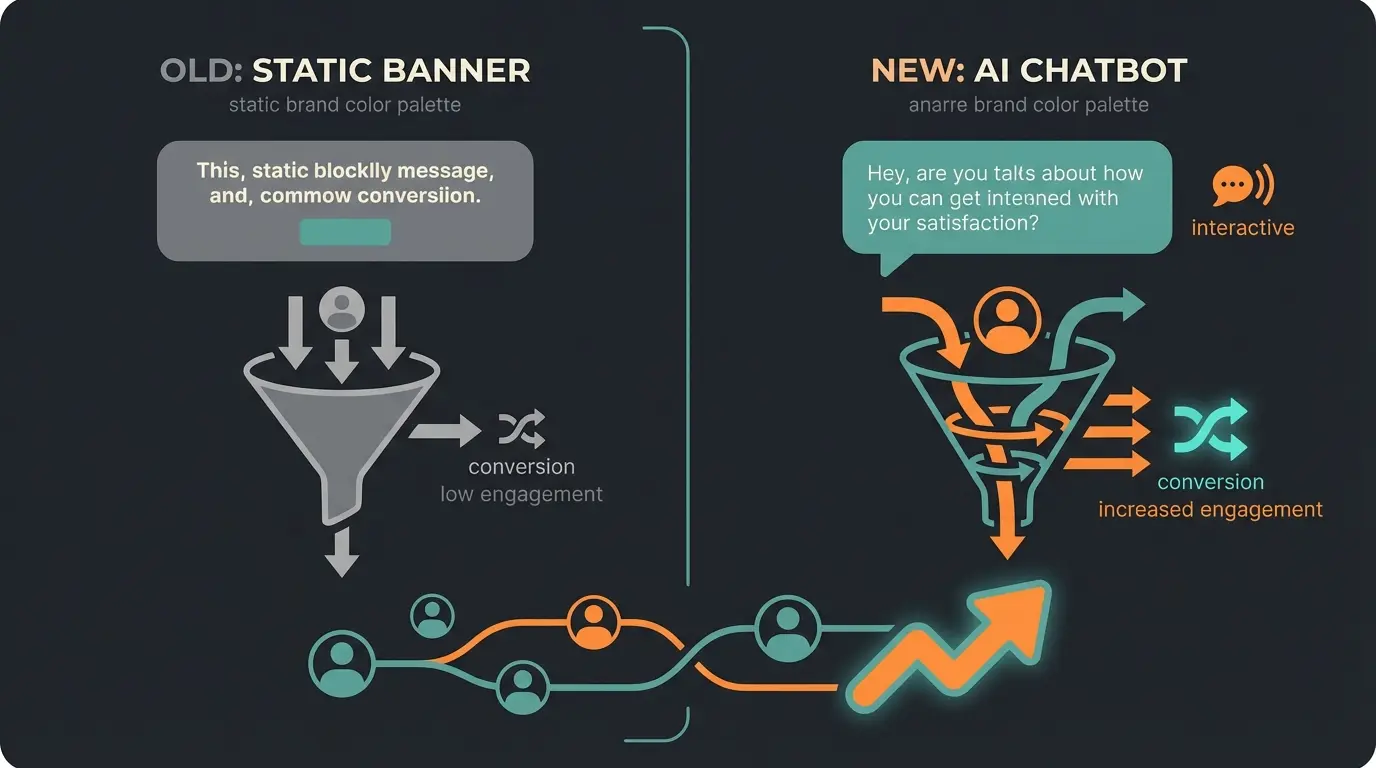 Vergleich zwischen Standard Affiliate Banner und AI-gestützter Produktberatung