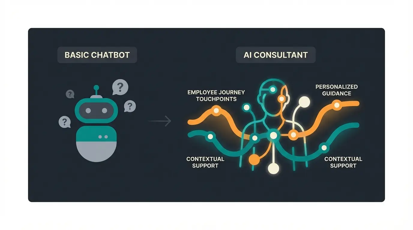 AI-powered HR service transformation from FAQ bots to intelligent consultants