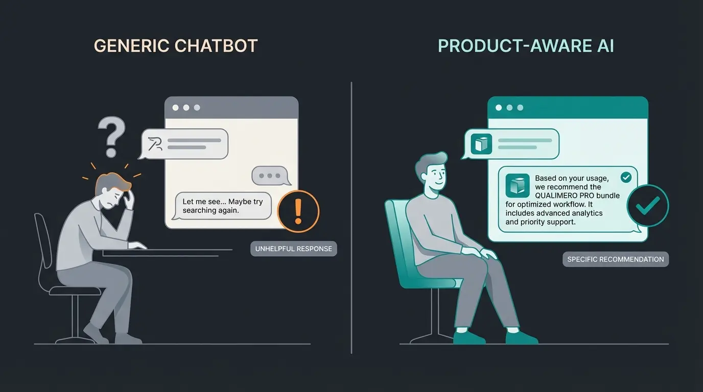 Das Problem der generischen Chatbot-Antwort versus präzise Produktberatung