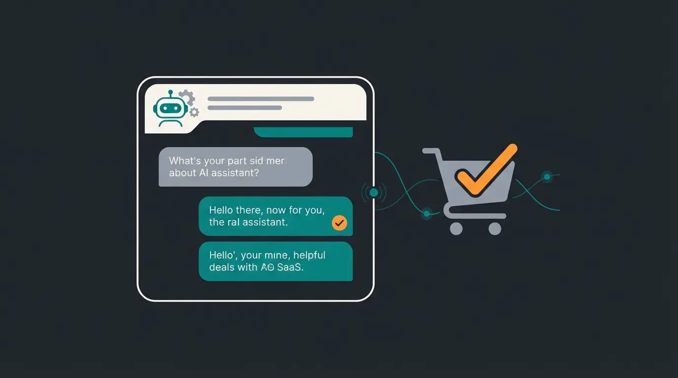 AI sales assistant interface preventing cart abandonment in real-time