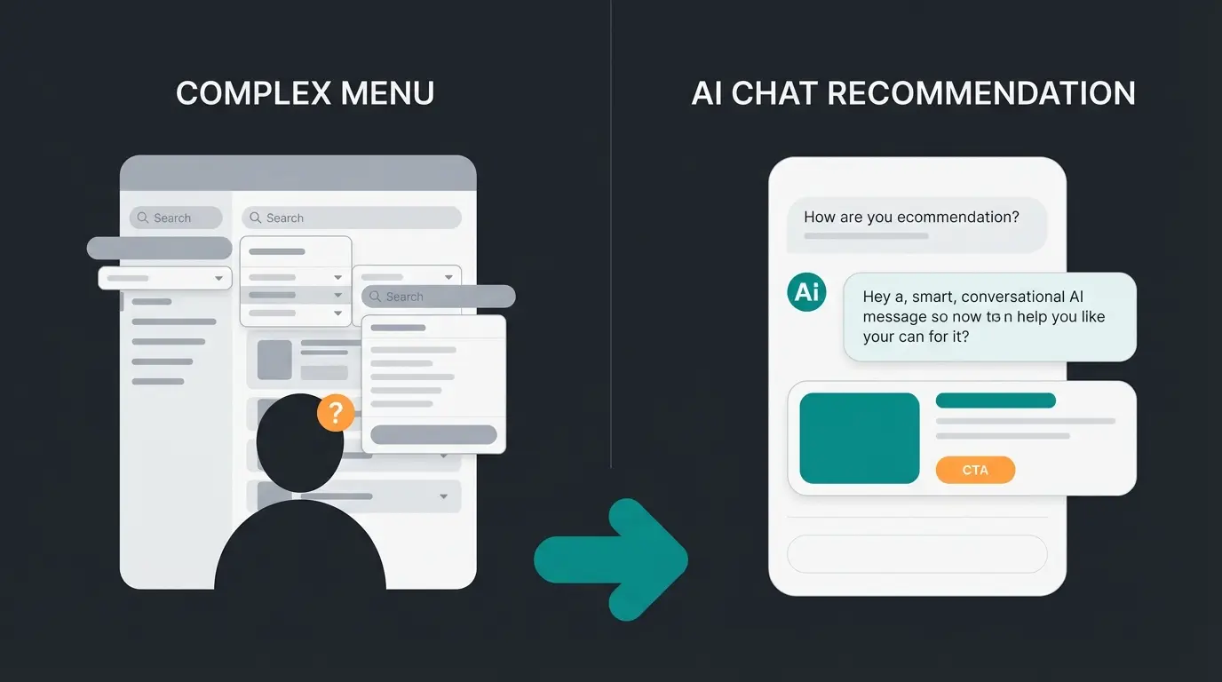 Vergleich zwischen klassischer ERP-Suche und KI-gestützter Produktberatung